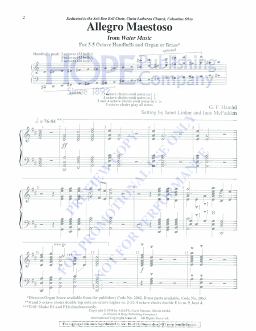 Allegro Maestoso 5-Octaves scores gallery preview page 2