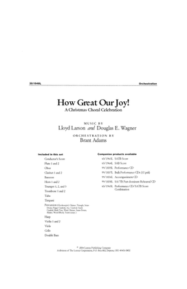 Book cover for How Great Our Joy! - Orchestration