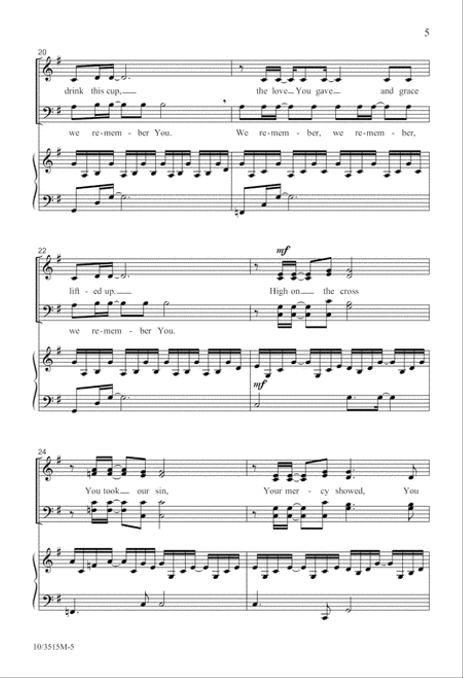 We Remember You 4-Part scores gallery preview page 5