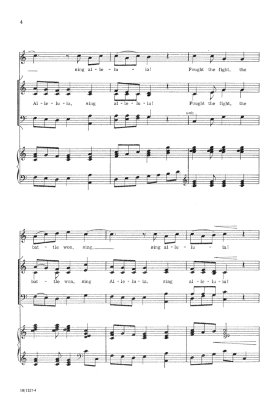 Sing Alleluia Sing Alleluia 4-Part scores gallery preview page 4