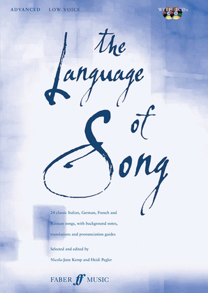 Book cover for The Language of Song: Advanced (Low Voice)