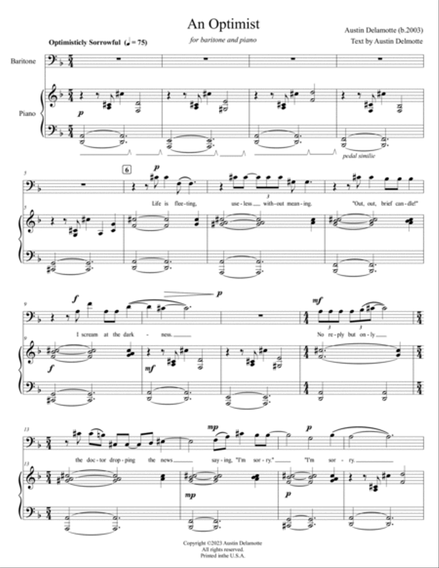 An Optimist An Optimist Voice scores gallery preview page 3