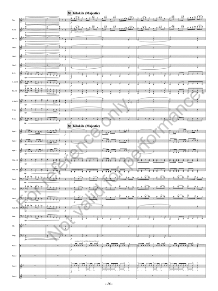 The Royal Hawaiian Concert Band scores gallery preview page 17