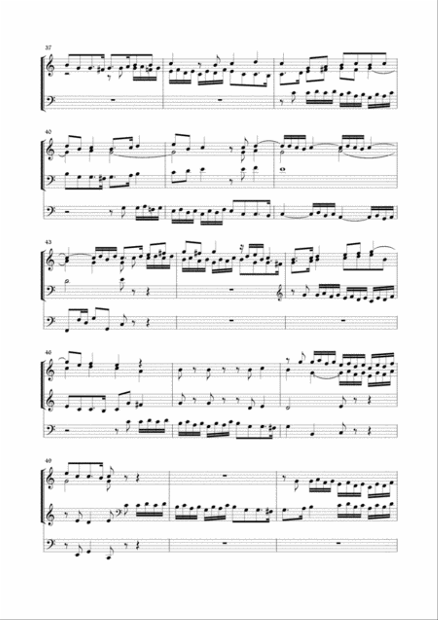 BUXTEHUDE - PRAELUDIUM, FUGUE AND CIACONA - BuxWV 137 - For Organ 3 staff Organ Solo scores gallery preview page 3