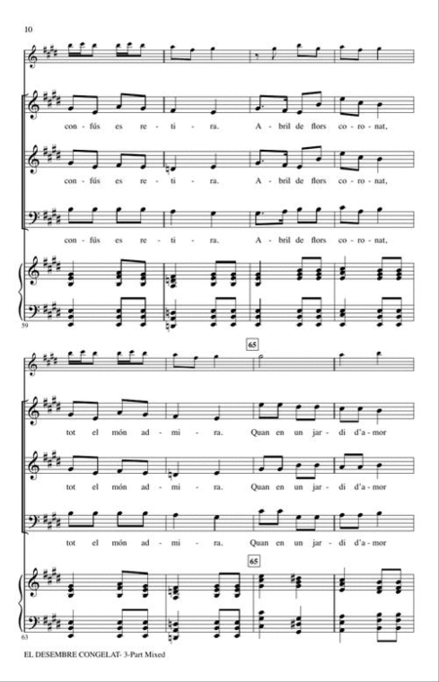 El Desembre Congelat 3-Part scores gallery preview page 5