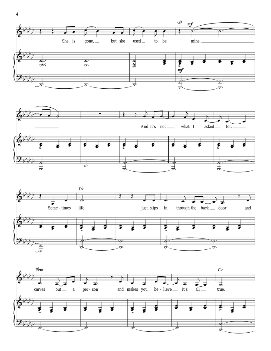 She Used To Be Mine (from Waitress The Musical) Voice scores gallery preview page 4