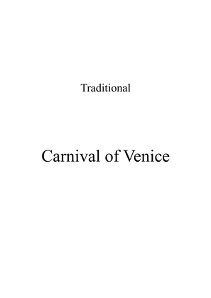Carnival of Venice - Melody - Eb major key