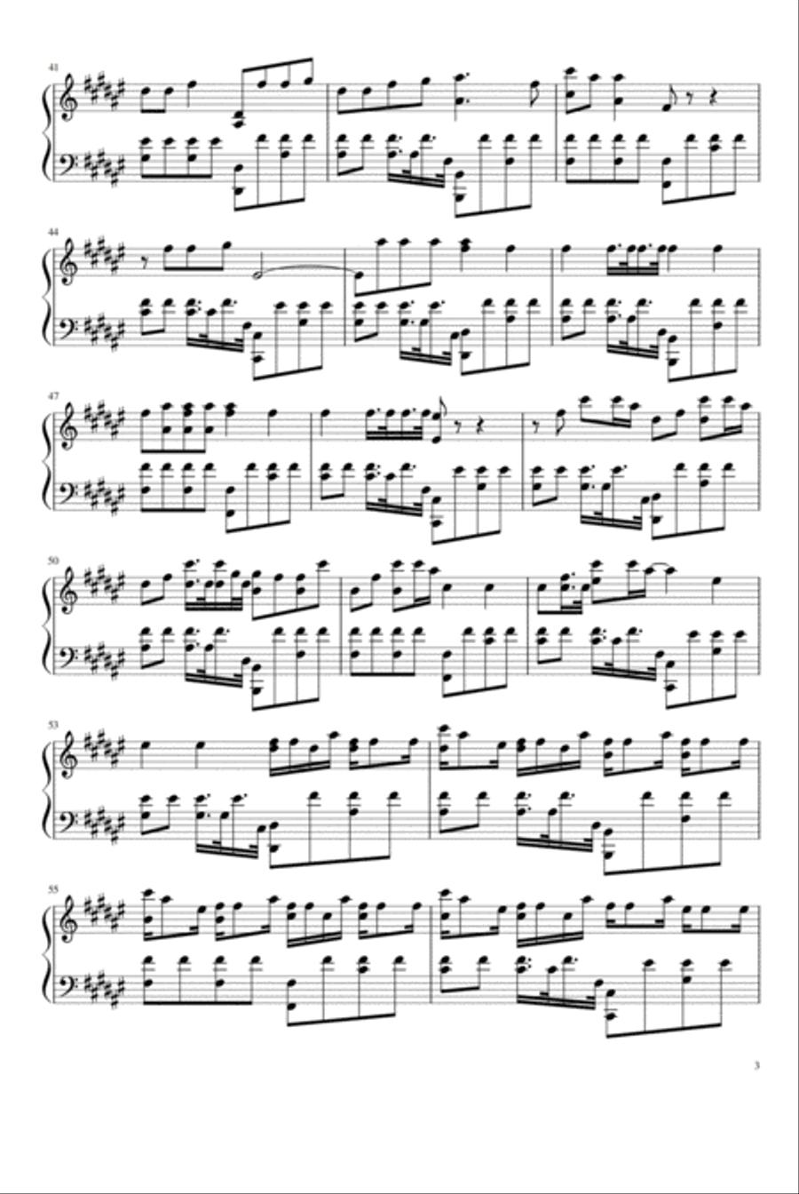 Faded Piano Solo scores gallery preview page 3