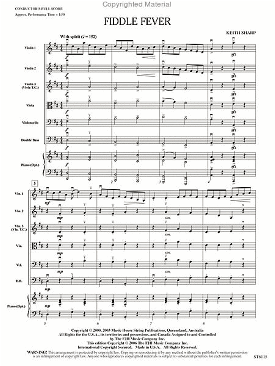 Fiddle Fever String Orchestra scores gallery preview page 2