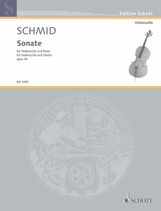 Book cover for Schmid Hk Son G-moll Op46 (fk)