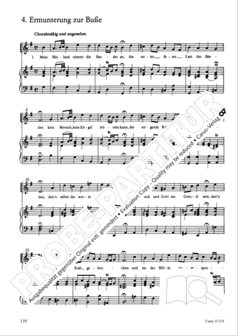 Geistliche Oden und Lieder (Gellert) Collection / Songbook scores gallery preview page 105