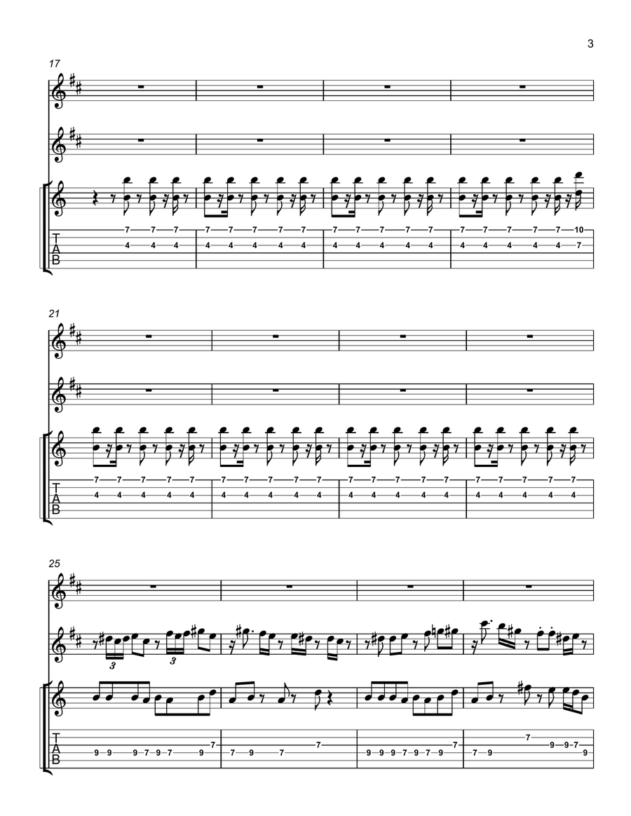 P-Funk (Wants to Get Funked Up) Small Ensemble scores gallery preview page 3