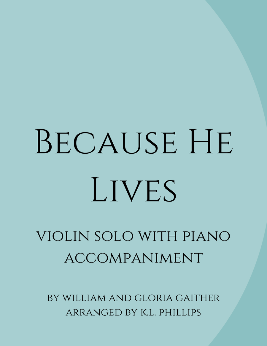 Because He Lives Violin Solo scores gallery preview page 1