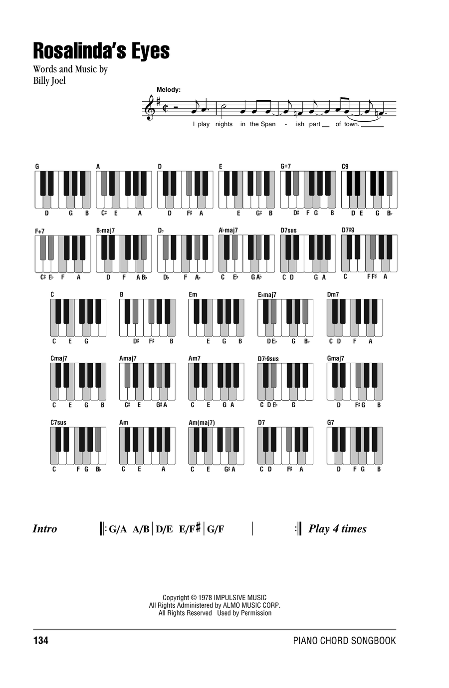 Rosalinda's Eyes Rosalinda's Eyes Piano scores gallery preview page 1
