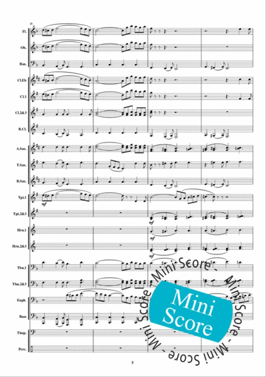 Regina Coeli Concert Band scores gallery preview page 11