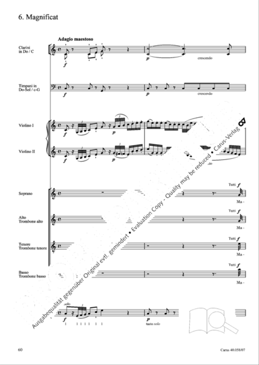 Vesperae solennes de Dominica 4-Part scores gallery preview page 65