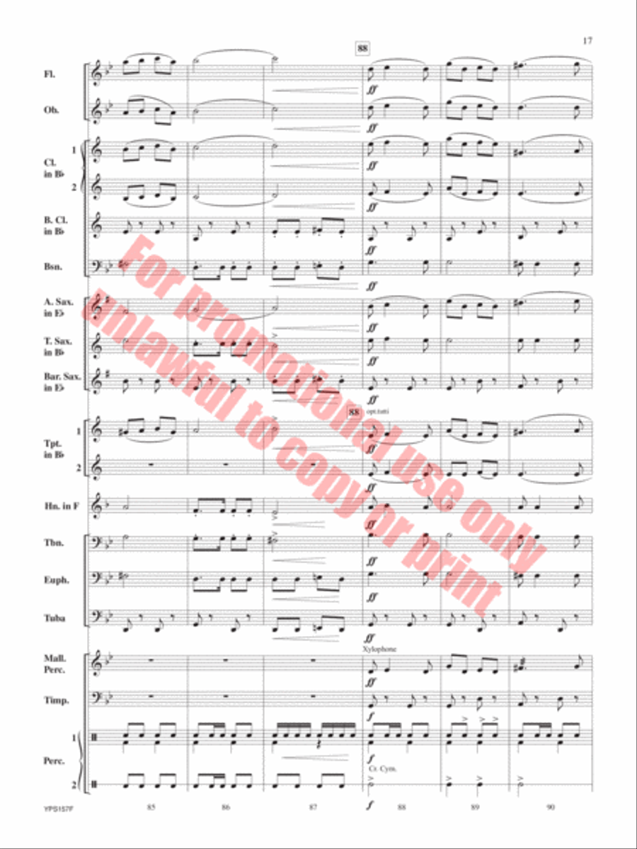 The Red Cape Concert Band scores gallery preview page 18