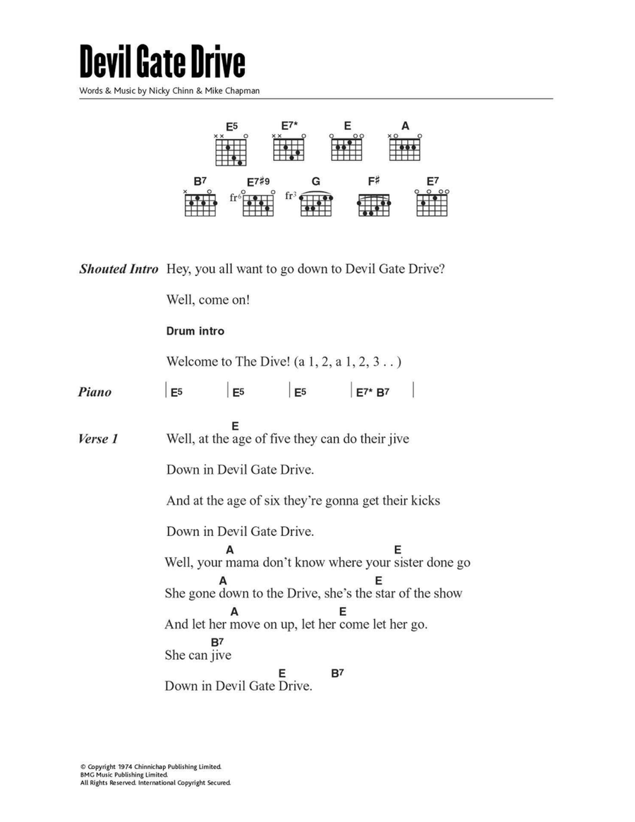 Devil Gate Drive Acoustic Guitar scores gallery preview page 1