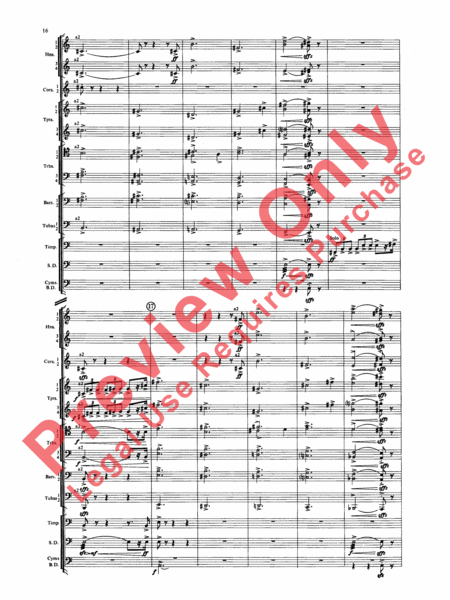 Symphony for Brass and Percussion (score only)