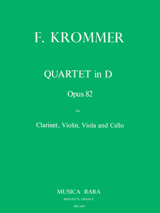 Book cover for Quartet in D Op. 82