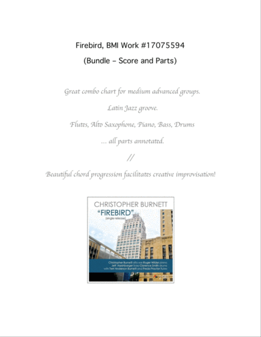 Firebird, BMI Work #17075594 Combo Score and Parts Bundle) Jazz Ensemble scores gallery preview page 3