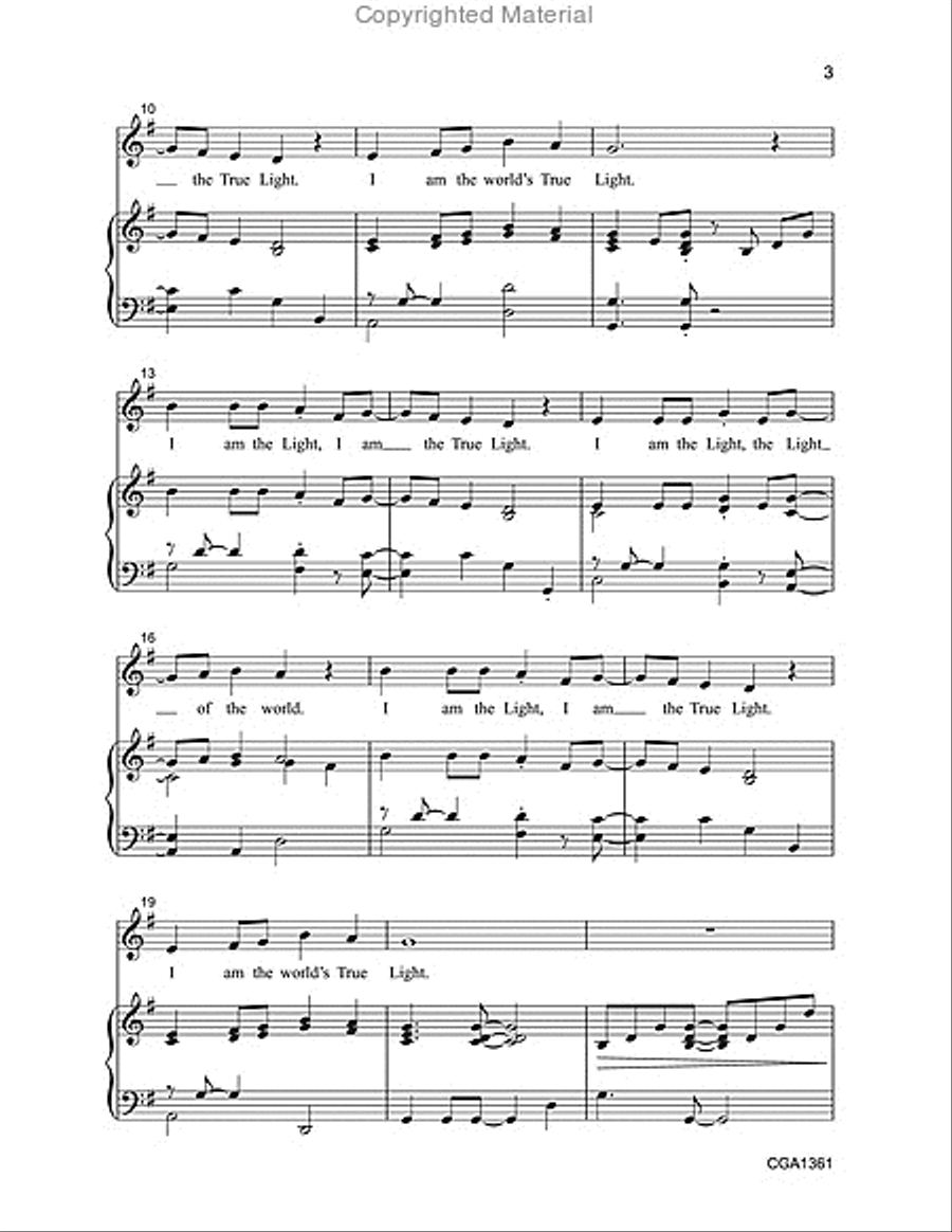 Shine Your Light Shine Your Light Unison Choir scores gallery preview page 3