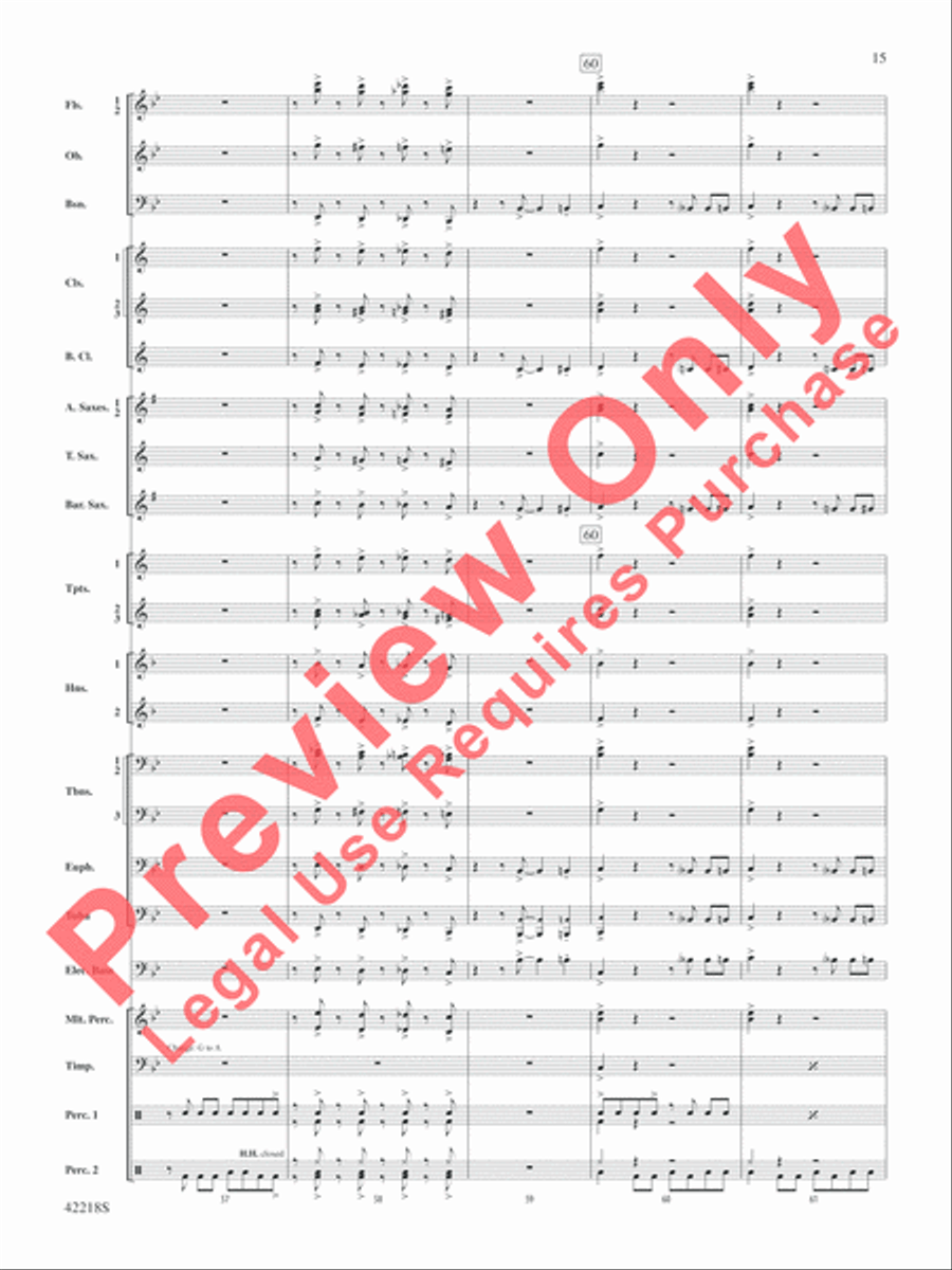 Tower of Power Greatest Hits Concert Band scores gallery preview page 16