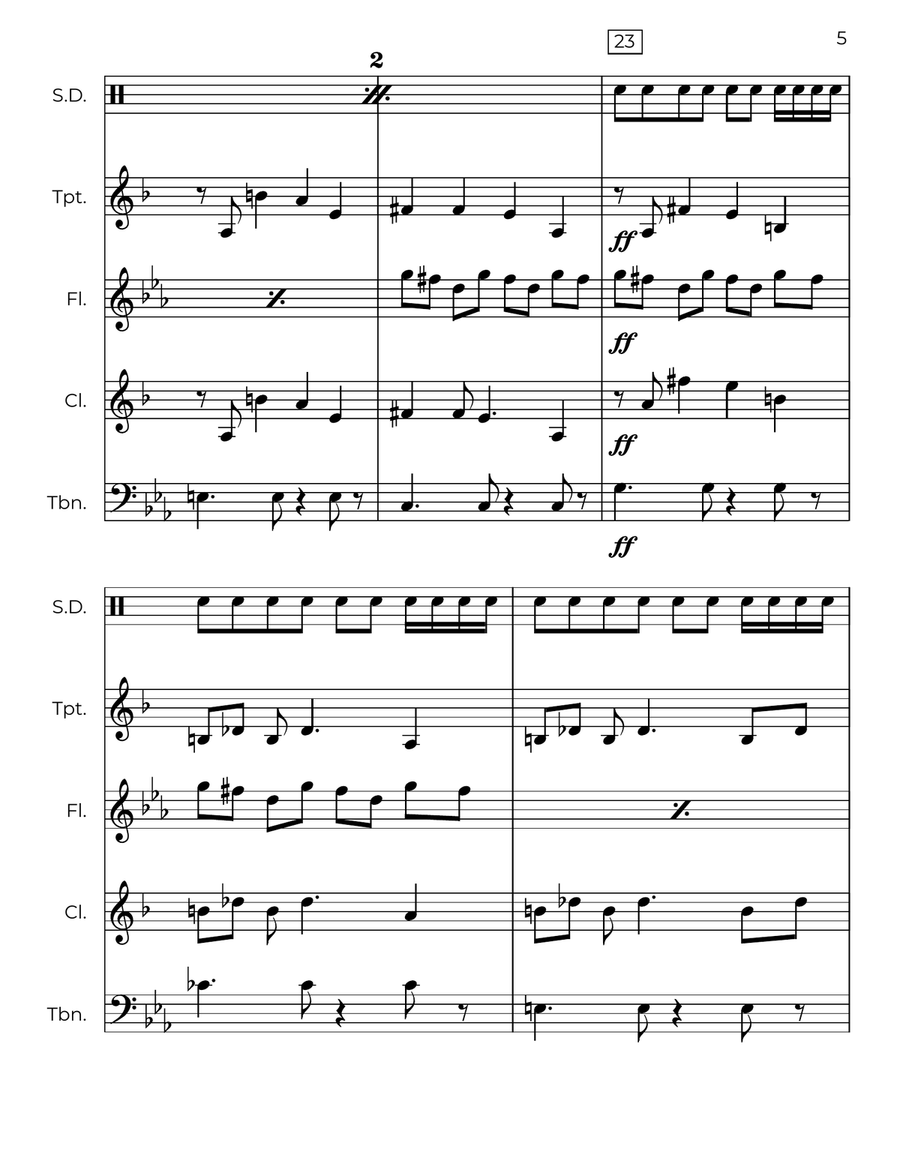 No Matter What Small Ensemble scores gallery preview page 5