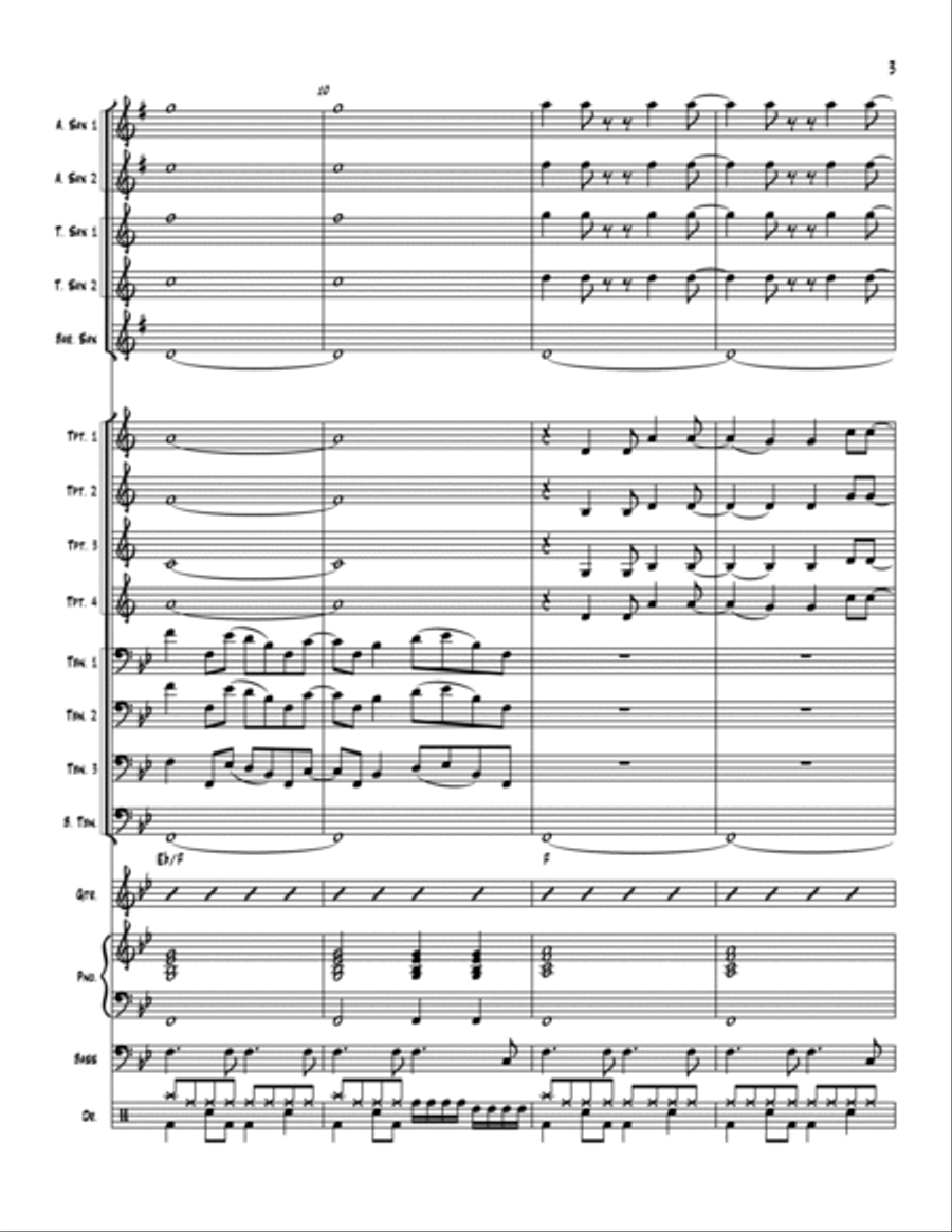 Pleasant Valley Sunday Jazz Ensemble scores gallery preview page 3