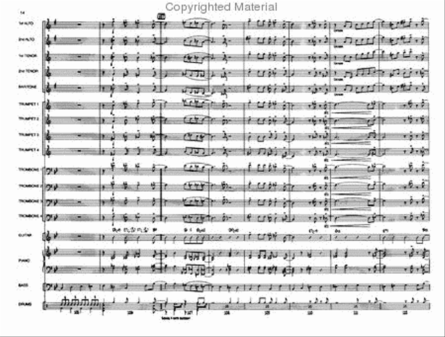 Blue Hue Jazz Ensemble scores gallery preview page 14