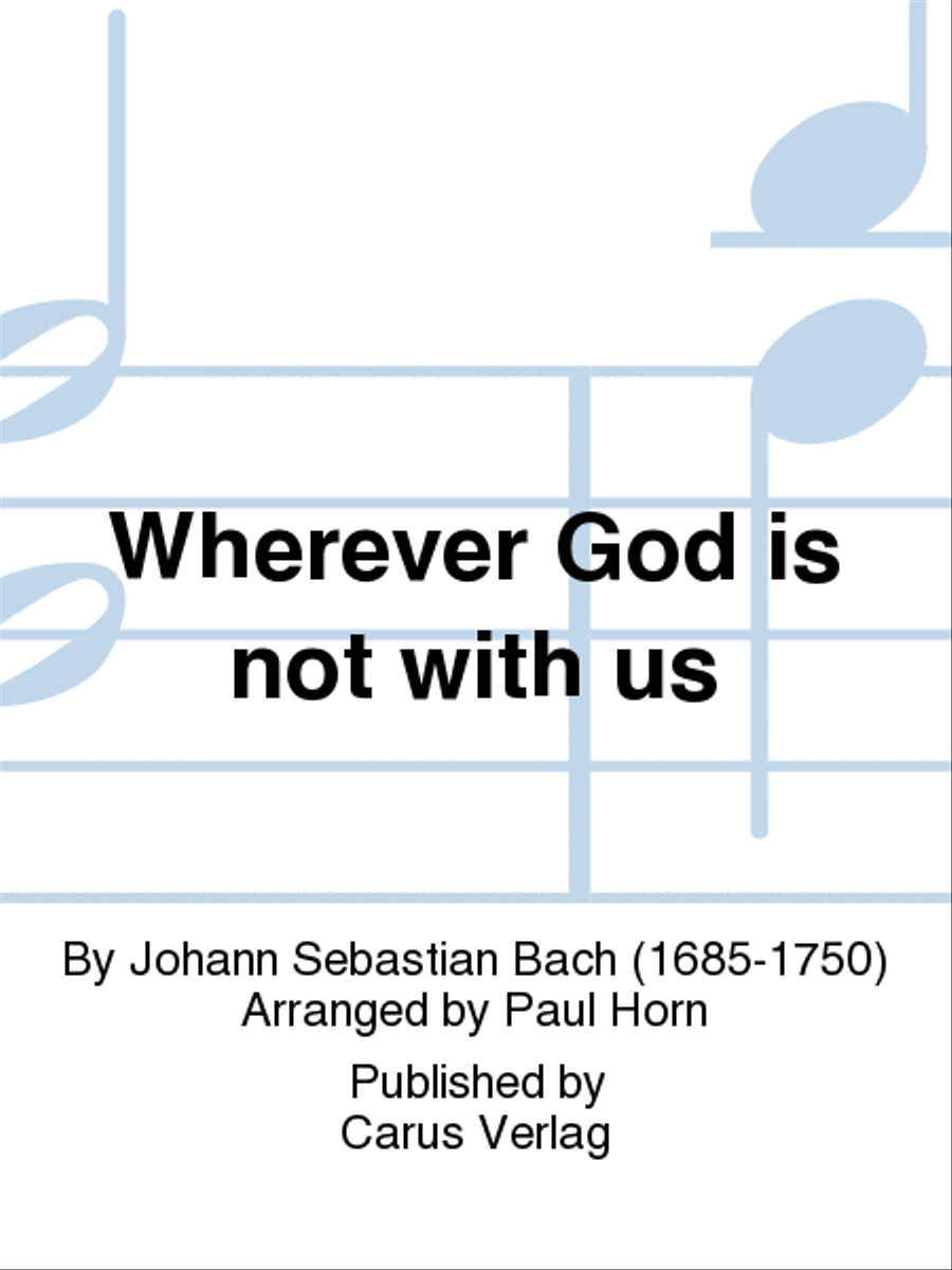Wherever God is not with us (Wo Gott der Herr nicht bei uns halt) Orchestra scores gallery preview page 1