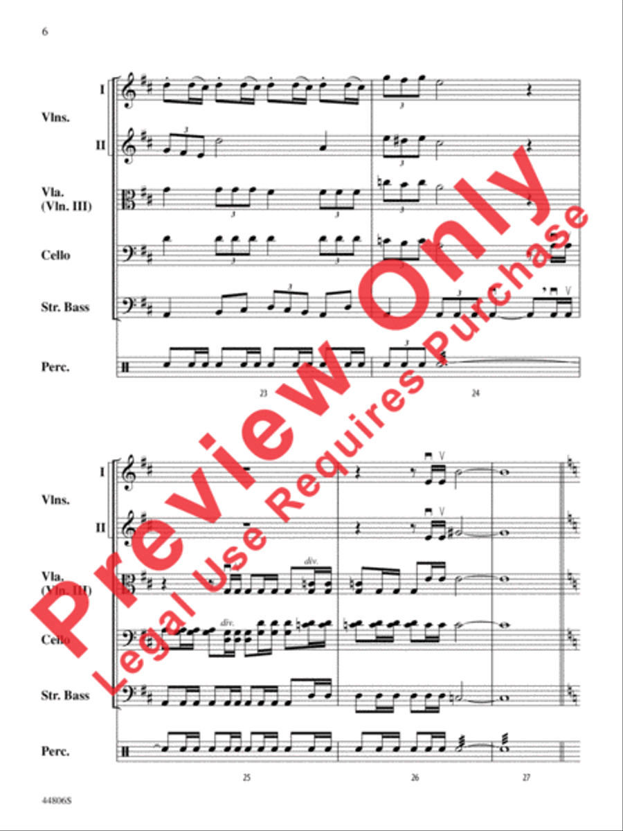 Star Wars Heroes String Orchestra scores gallery preview page 7