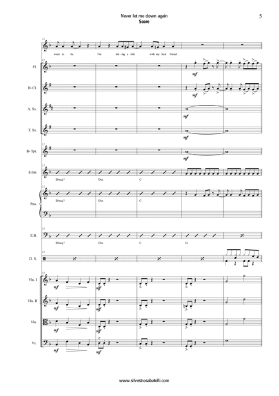 Never Let Me Down Again Never Let Me Down Again Chamber Orchestra scores gallery preview page 6