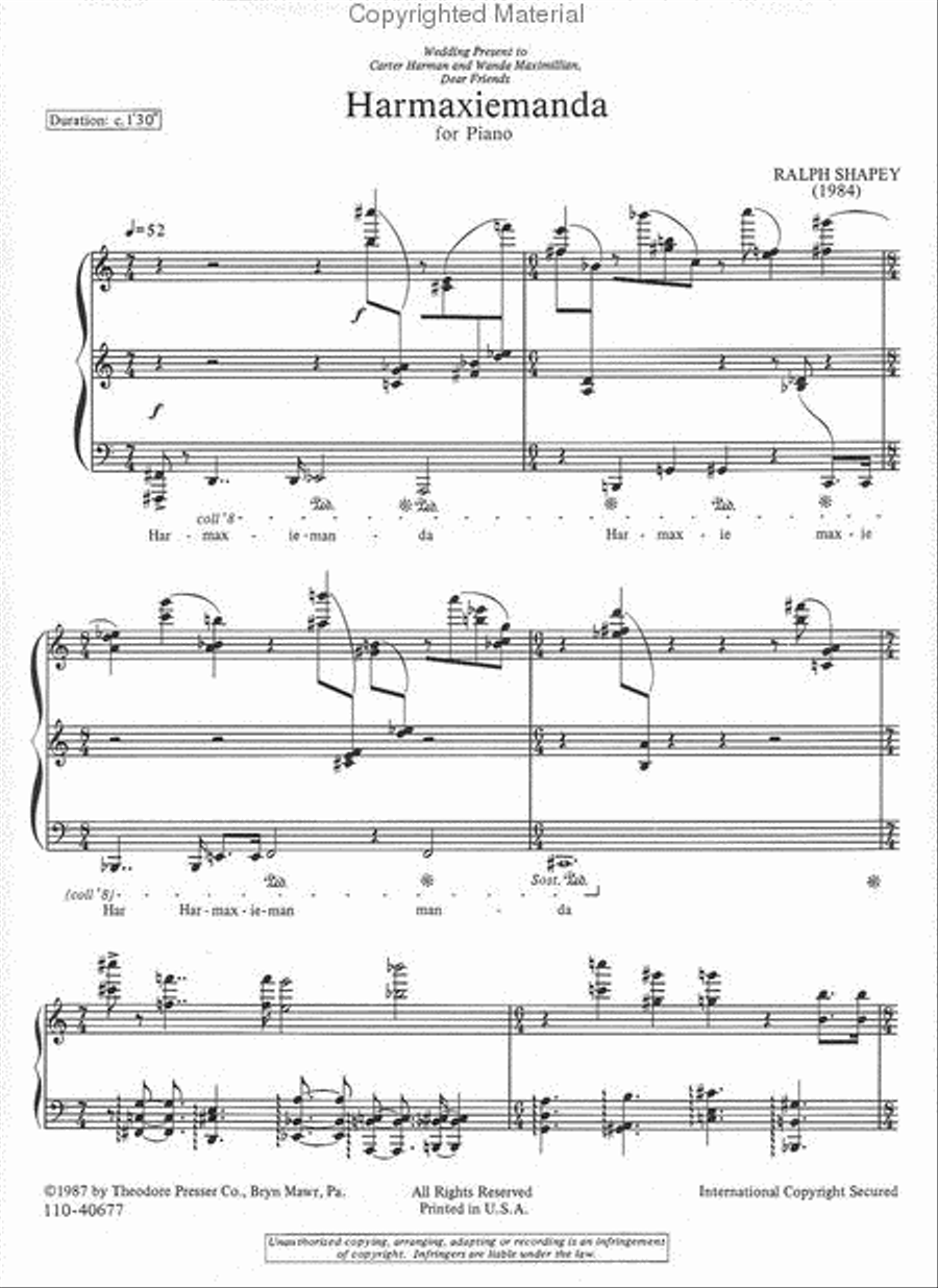 Harmaxiemanda Harmaxiemanda Chamber Music scores gallery preview page 2