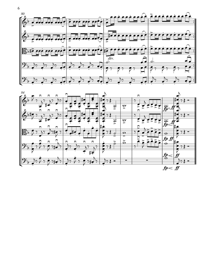 España cañí (Espana Cani) - Arranged for string Orchestra String Orchestra scores gallery preview page 6