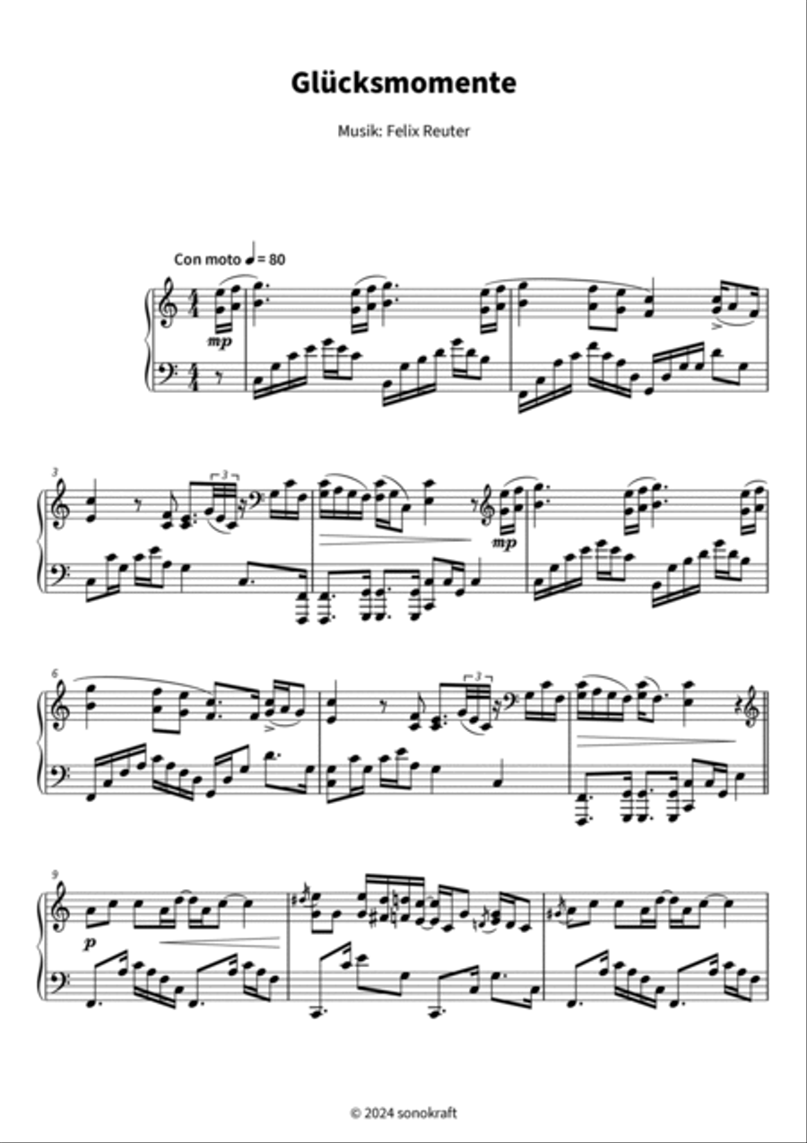 Glücksmomente Piano Solo scores gallery preview page 3