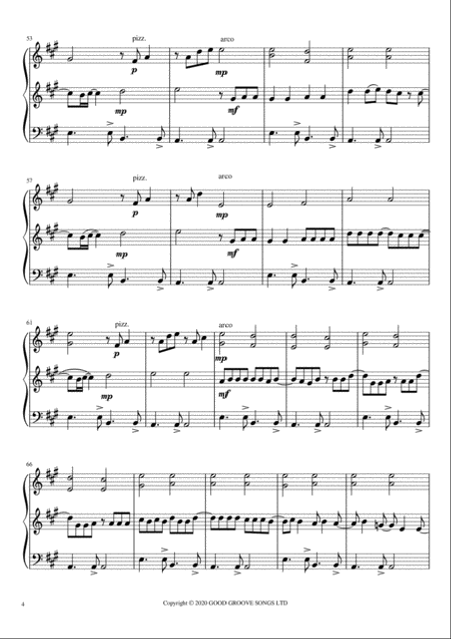 Bittersweet Symphony String Trio scores gallery preview page 5