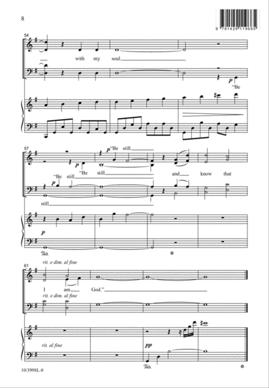 Be Still 4-Part scores gallery preview page 9