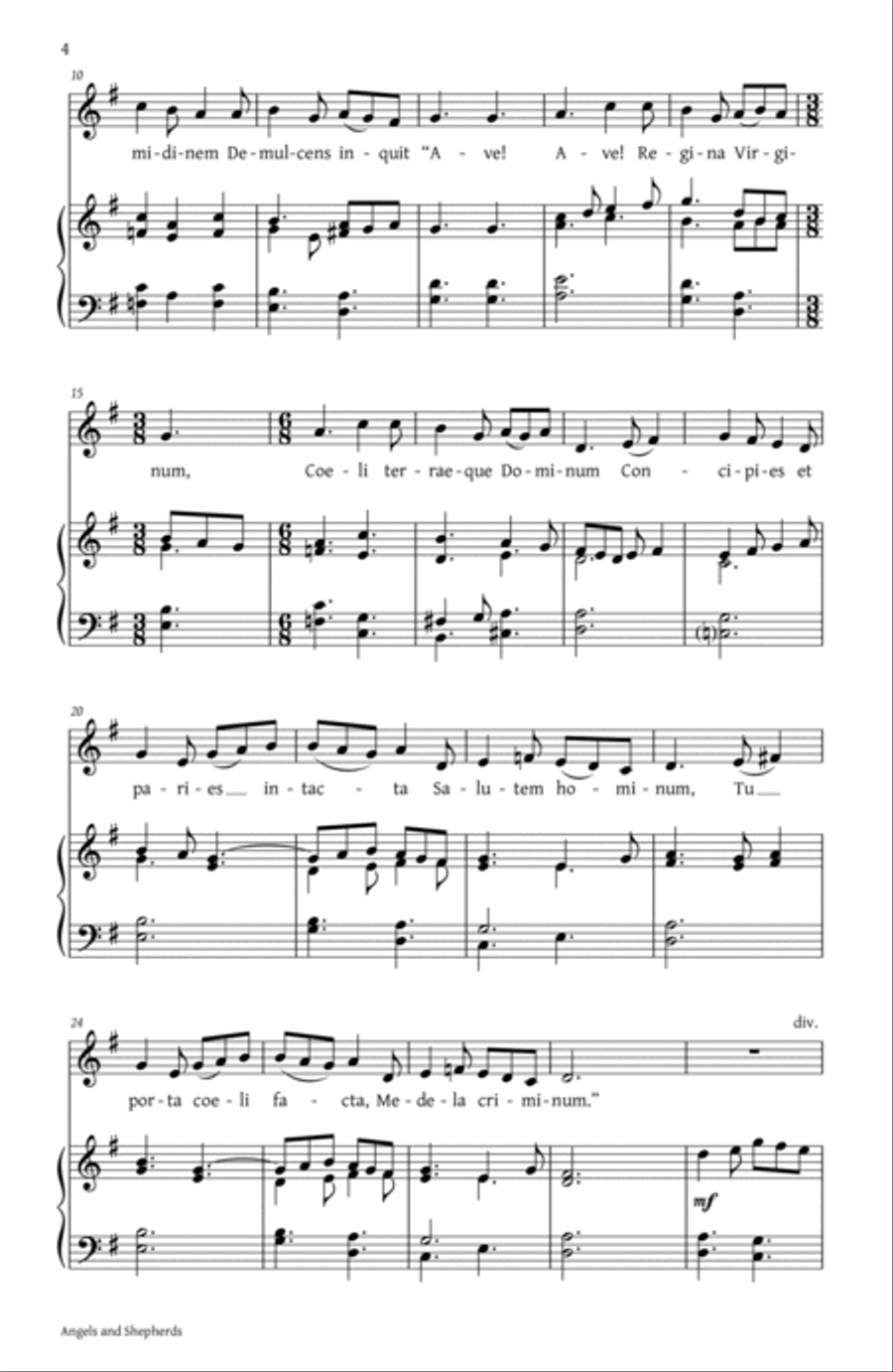 Angels and Shepherds (Collection) SSA scores gallery preview page 2