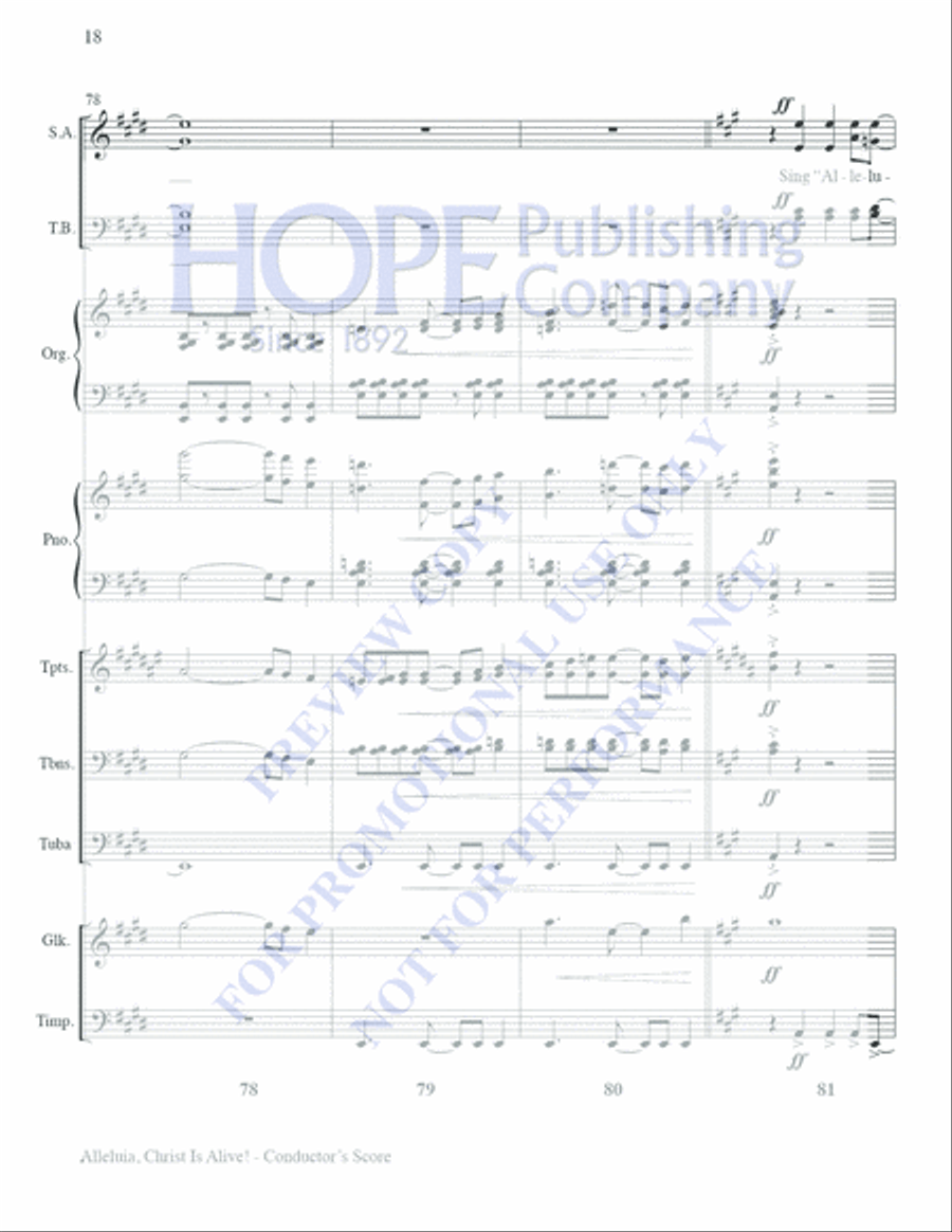 Alleluia, Christ Is Alive! Choir scores gallery preview page 20