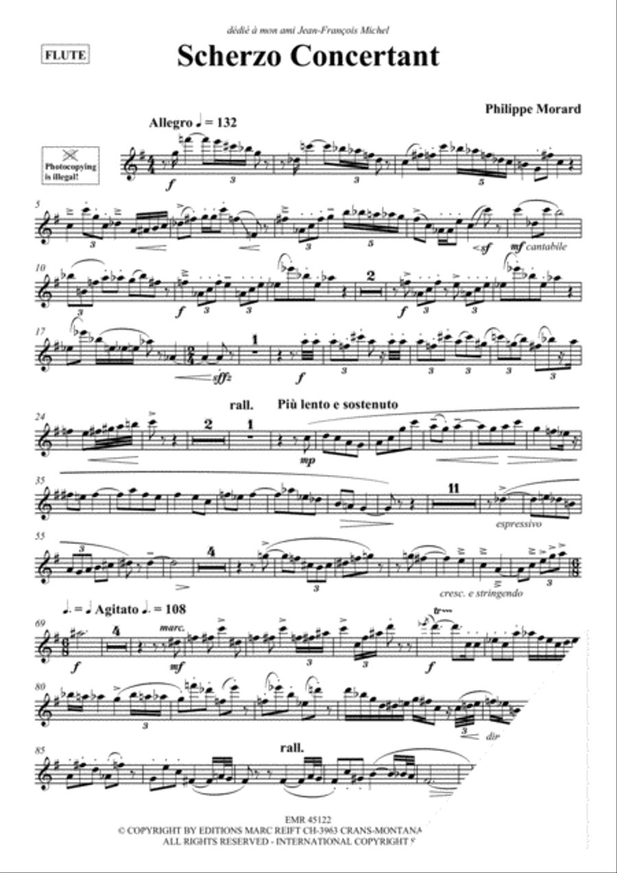Scherzo Concertant Flute Solo scores gallery preview page 3