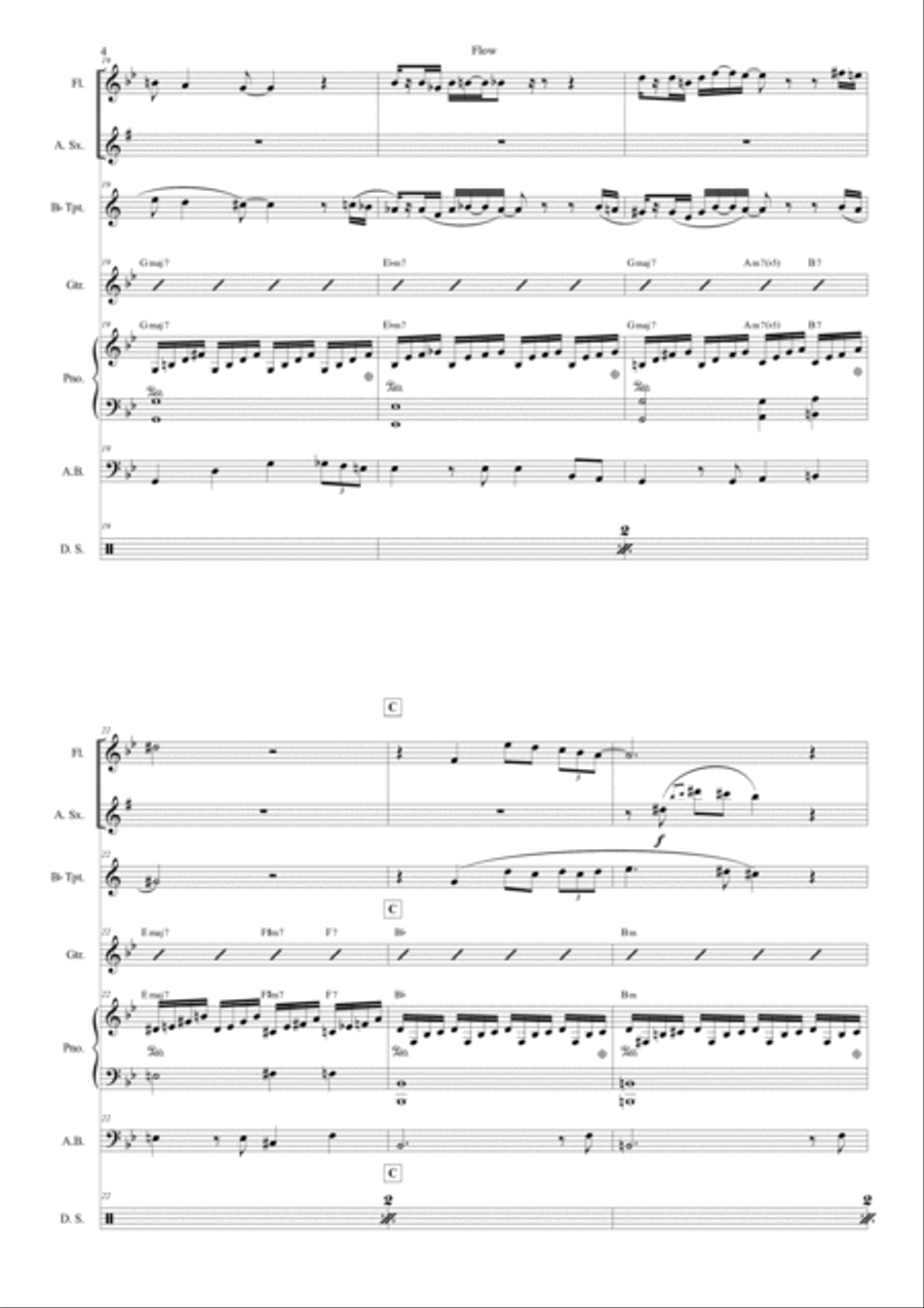 Flow Flow Jazz Ensemble scores gallery preview page 4
