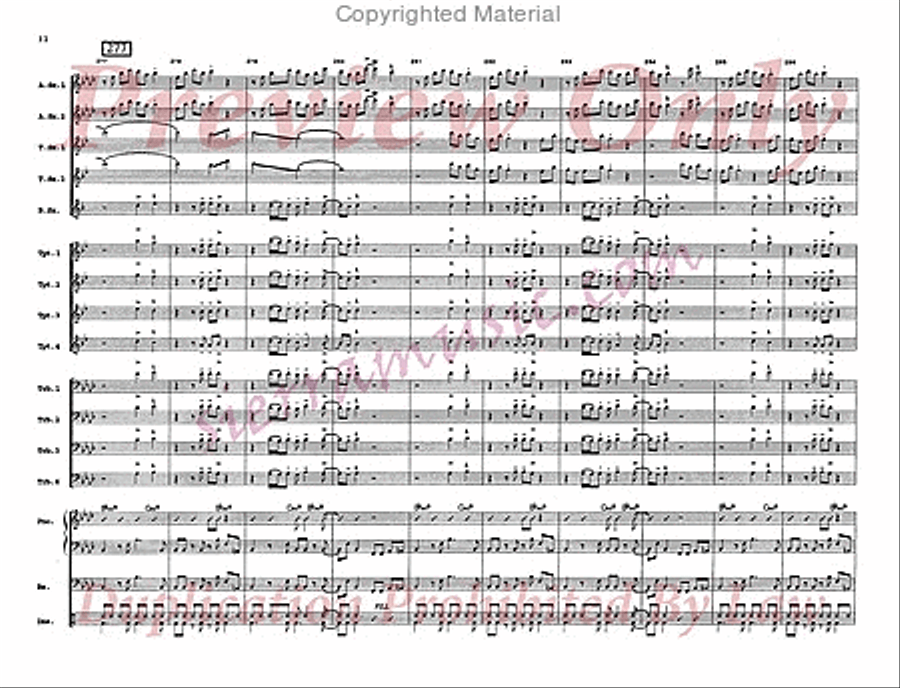 Dorian Blue Big Band scores gallery preview page 33