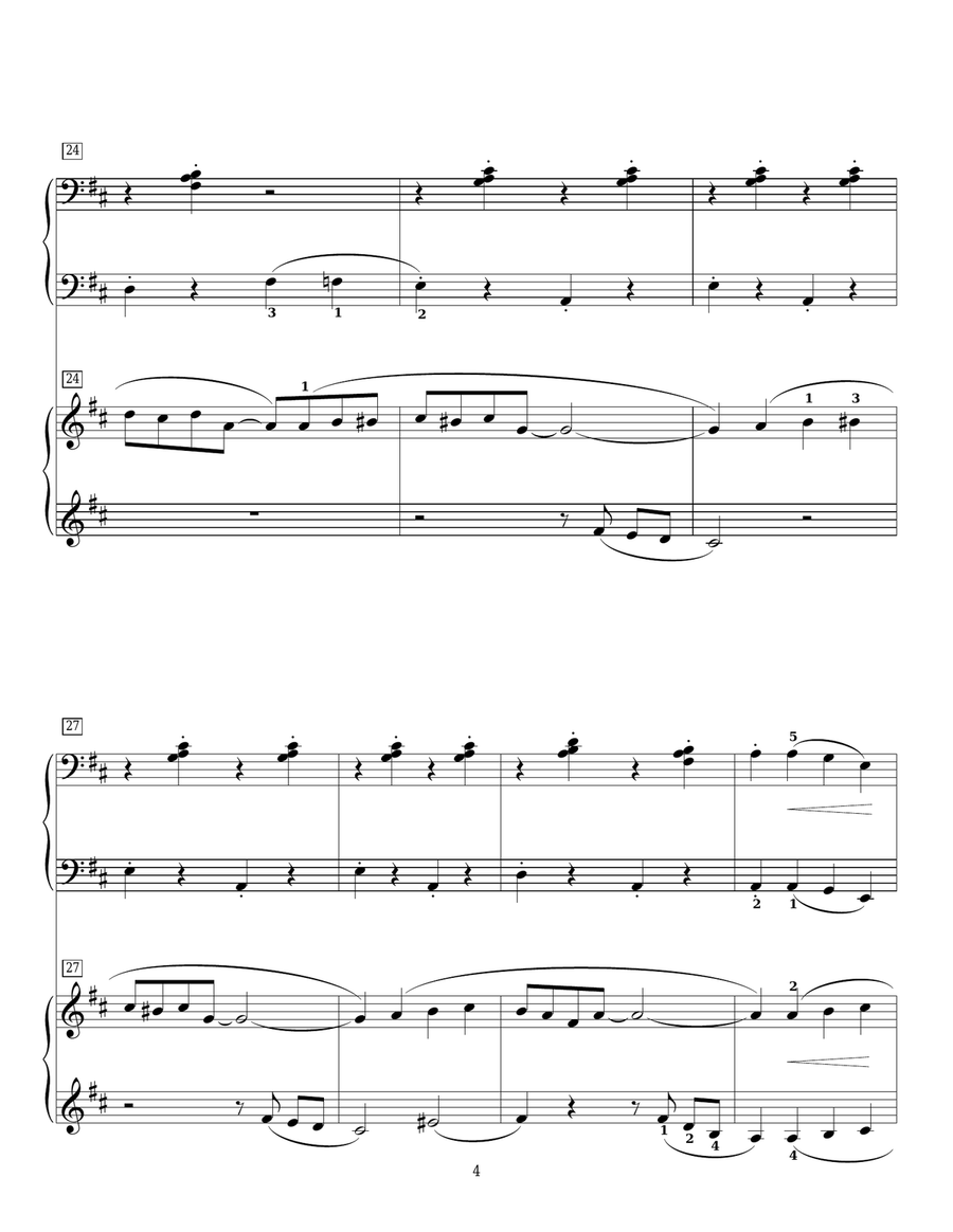 Play A Simple Melody Piano Duet scores gallery preview page 4