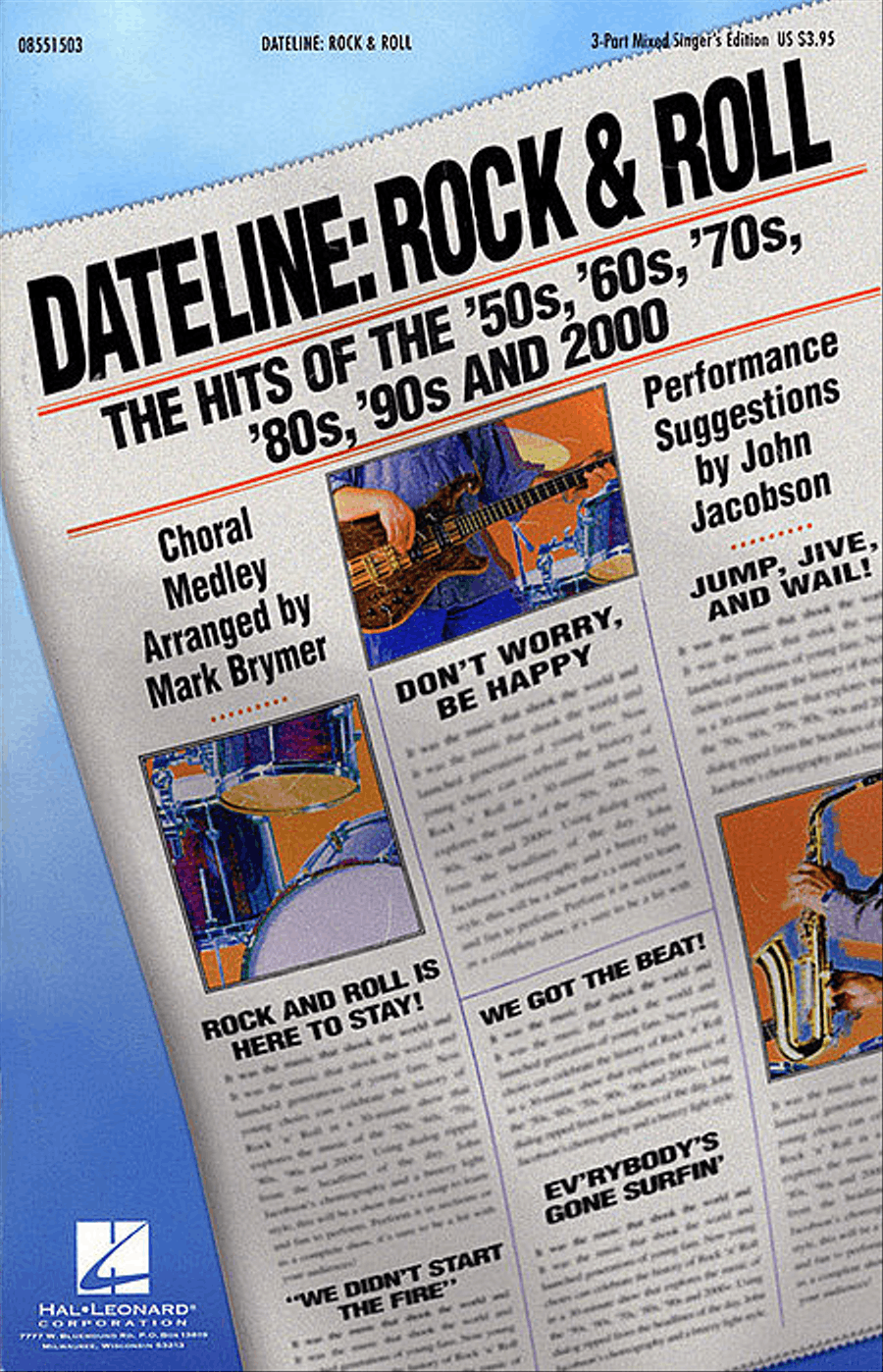 Dateline: Rock & Roll - The Hits of the '50s, '60s, '70s, '80s, '90s and 2000 (Medley) Show Choir scores gallery preview page 1