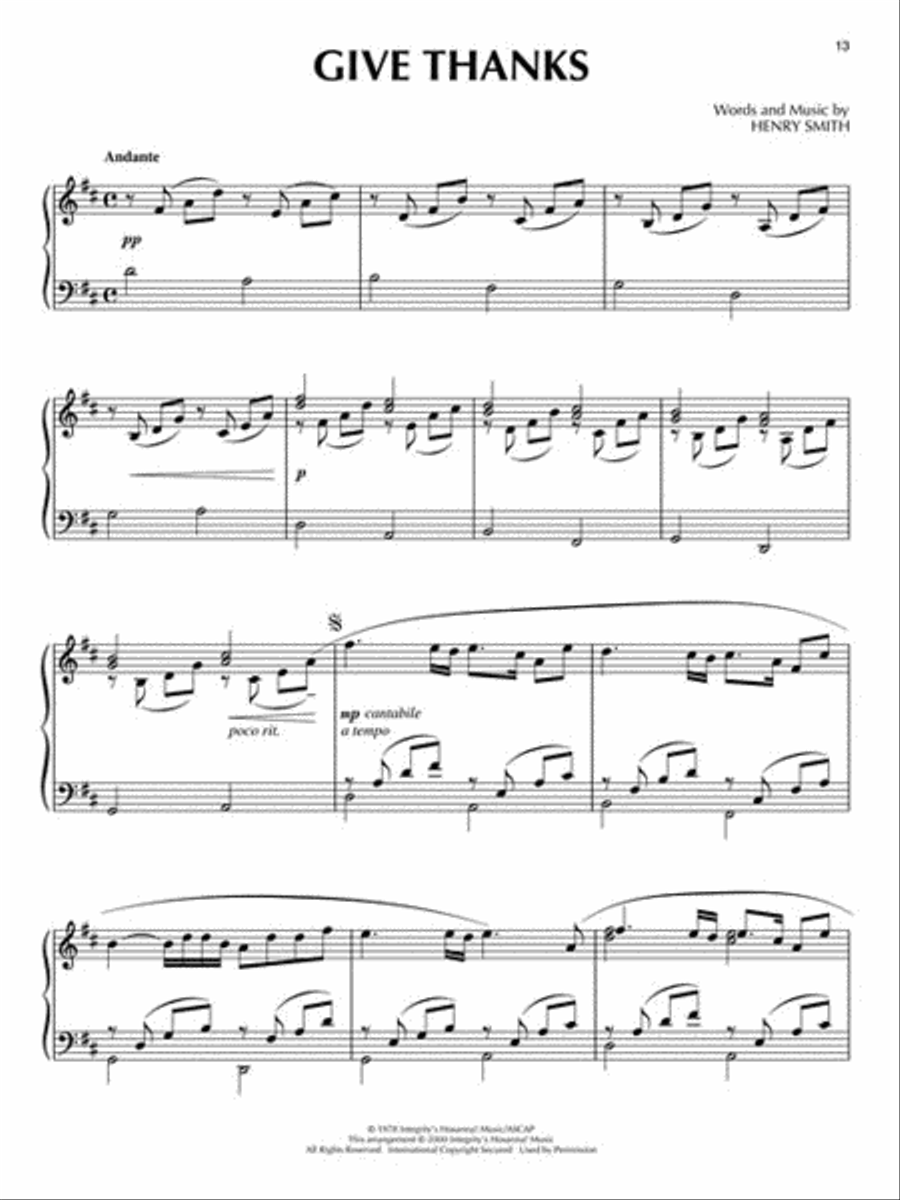 Shout to the Lord! Piano Solo scores gallery preview page 3