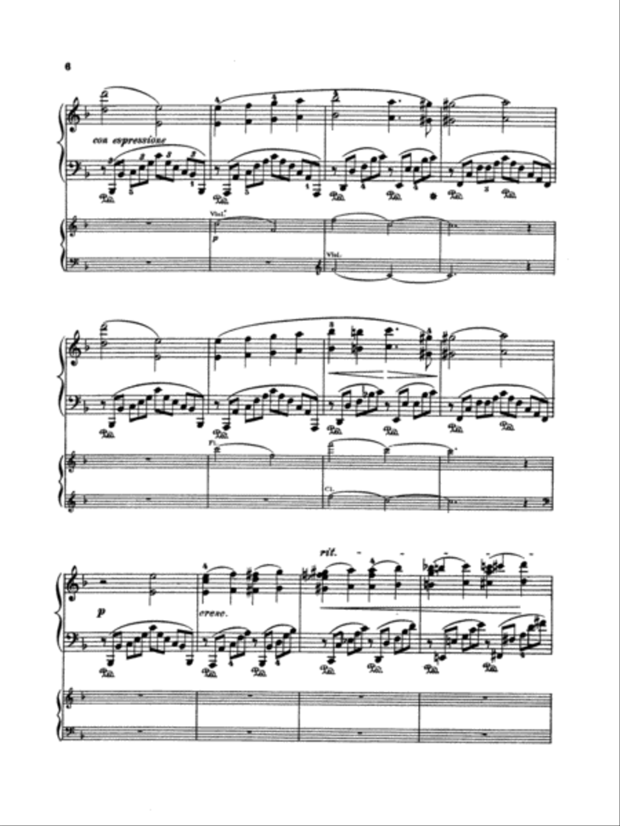 Rubinstein: Piano Concerto No. 4, Op. 70 Piano scores gallery preview page 6