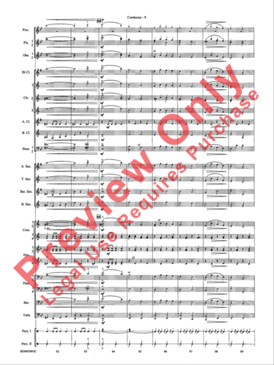 The Pride of the Wolverines Concert Band scores gallery preview page 11