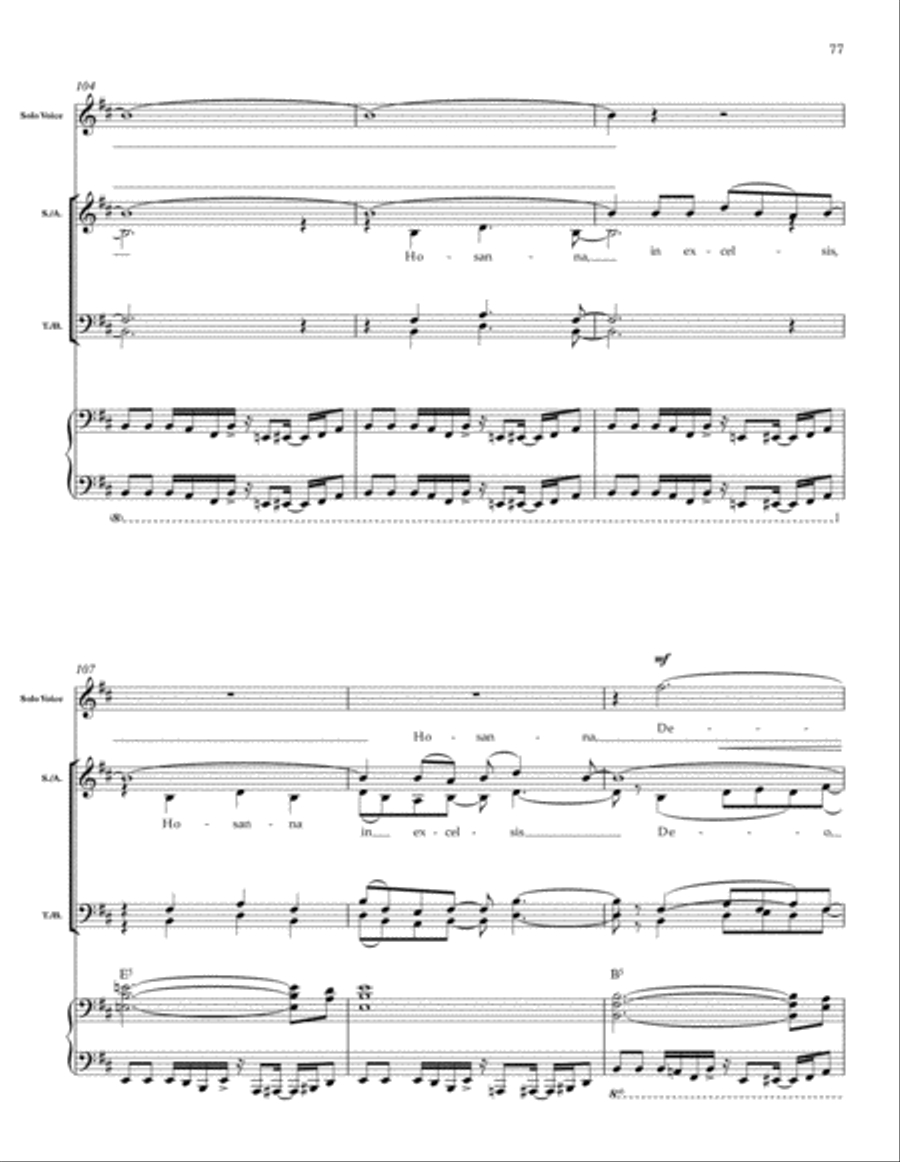 Mass in Blue Mass in Blue 4-Part scores gallery preview page 25