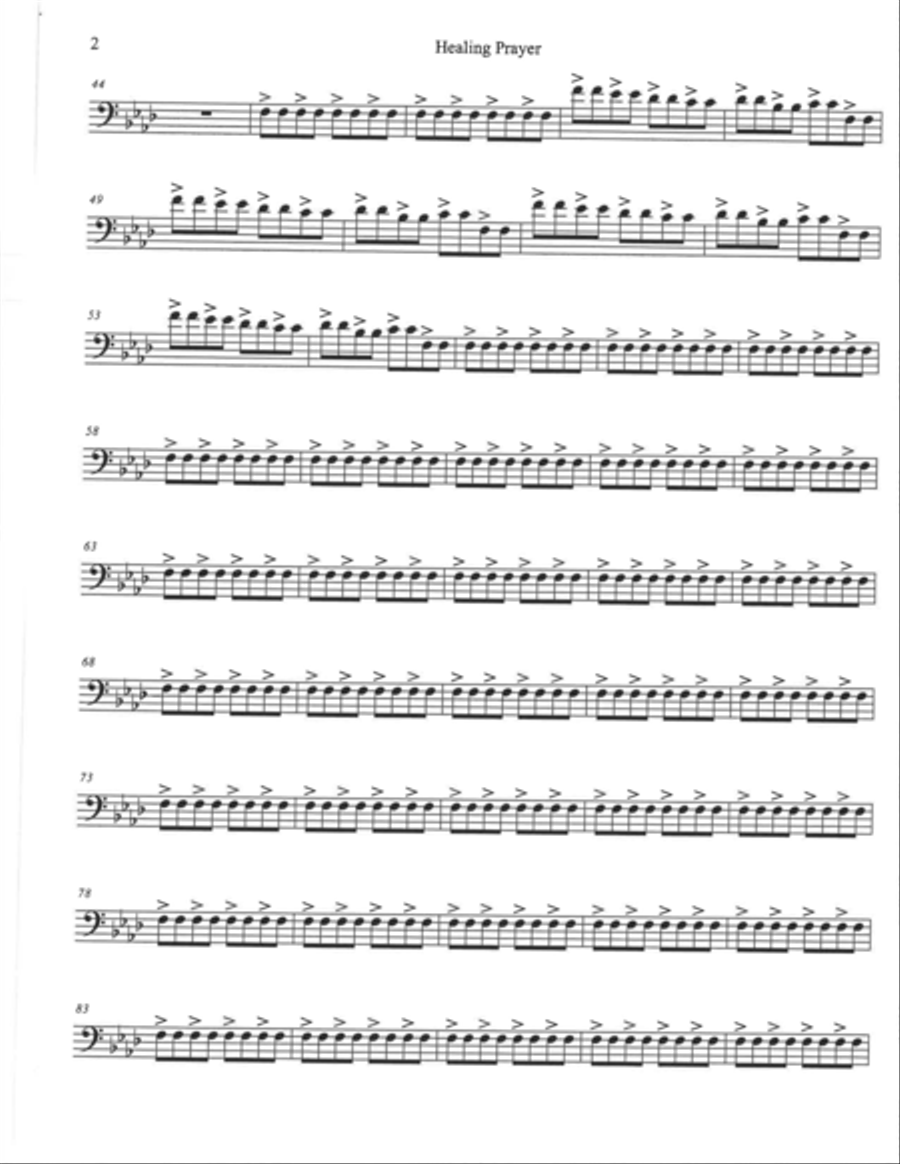 Healing Prayer Small Ensemble scores gallery preview page 5